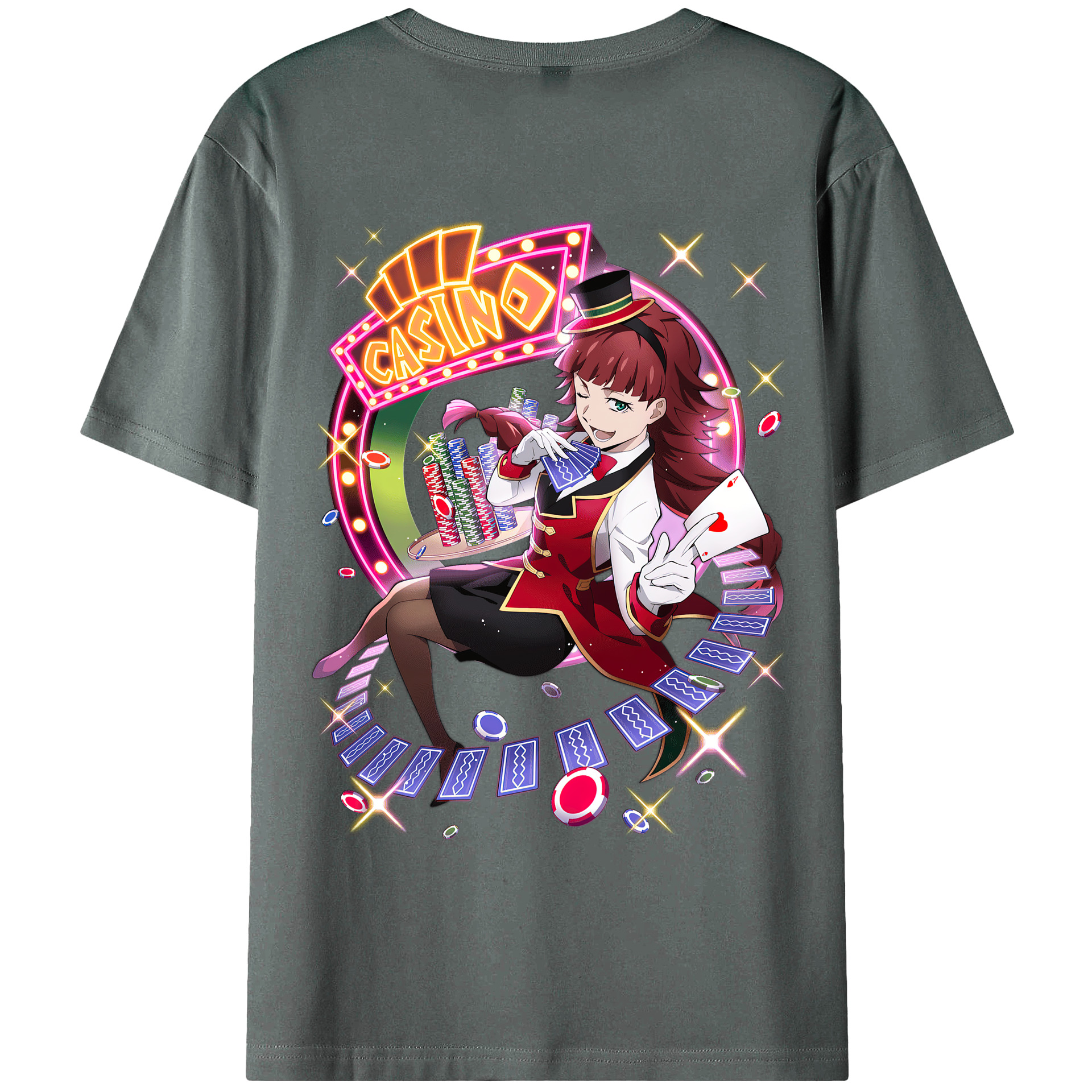 （画像用） 文豪ストレイドッグス Bungo Stray Dogs 綿100％ メンズ半袖Tシャツ（バックプリント） 通気性